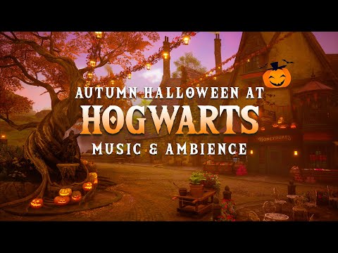 Autumn Halloween at Hogwarts | Harry Potter Hogwarts Legacy Music & Ambience