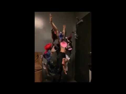 Our boy Sik-k showering himself with bras