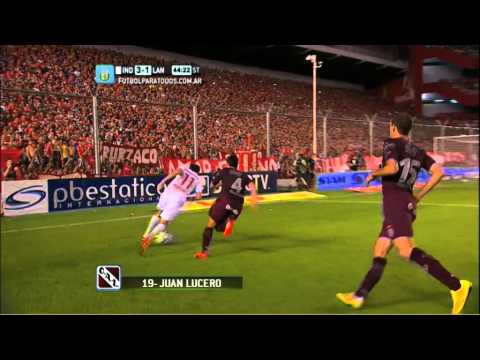 Gol de Lucero. Independiente 3 - Lanús 1. Fecha 16. Torneo Primera División 2014. FPT