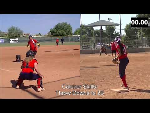 Monica Encinas Softball Skills Video - 2019 Catcher SS