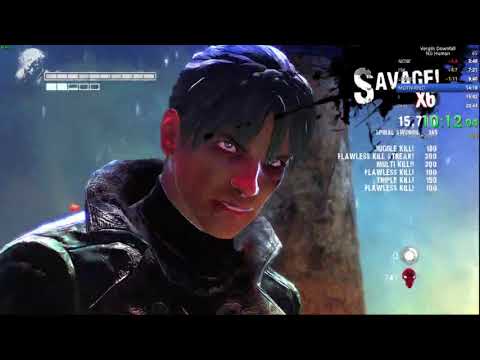 DmC Devil May Cry Vergil's Downfall speedrun New Game Human 18:07 World Record