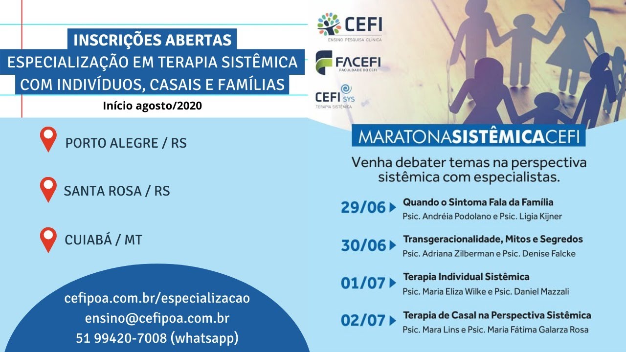 Terapia individual sistêmica | Maratona sistêmica CEFI (DIA 03)