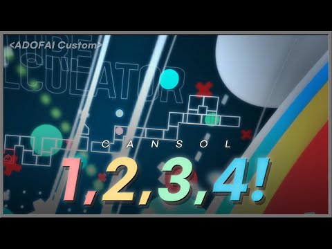[ADOFAI Custom] Cansol - 1,2,3,4! (Map By Team BGA) 100% Clear