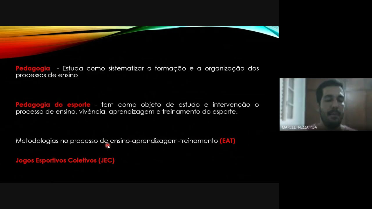 Aula -  Metodologias de Ensino no Esportes Coletivos - Profº Me Marcel Pisa
