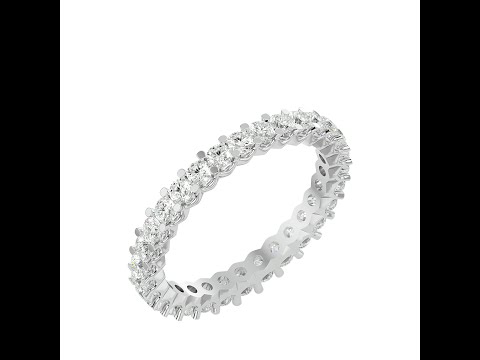 Inel Eternity Rafinat Briliant White Aur 18k Genuine Diamonds - Cleopatra