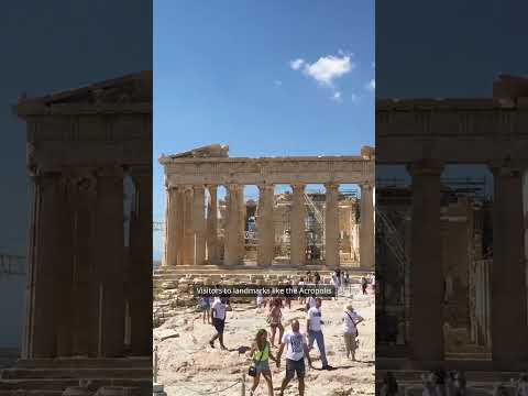 A study #Tourists and residents seek shade as temperatures soar in Athens