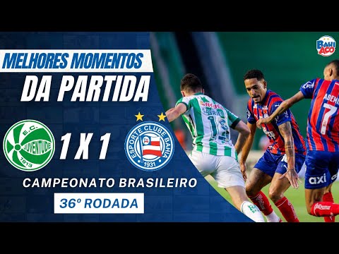 Juventude 1 x 1 Bahia: Watch the goals and highlights - Brazilian Championship, 36th Round
