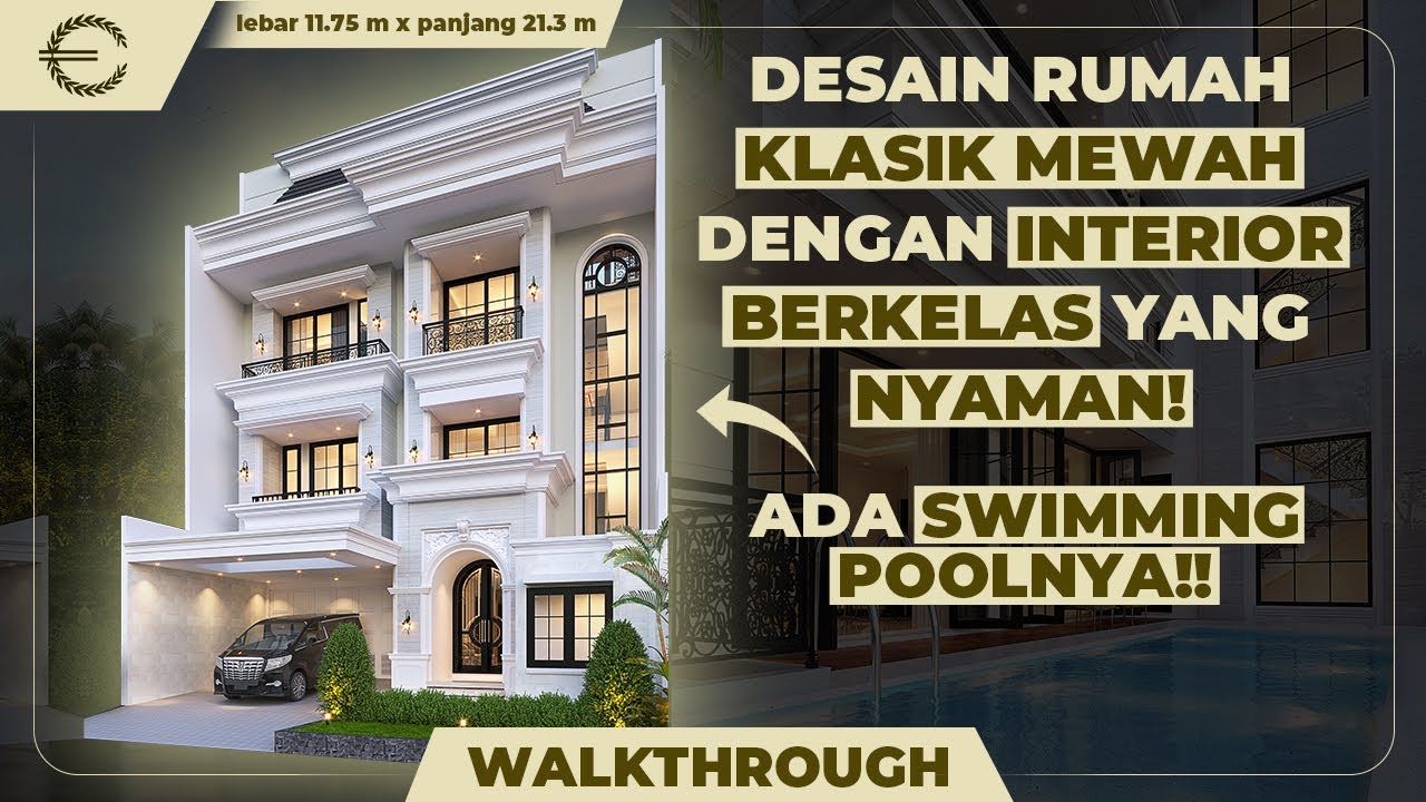 Video 3D Mrs. IWT Classic House 3.5 Floors Design - Tebet, Jakarta Selatan