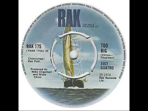 UK New Entry 1974 (137) Suzi Quatro - Too Big