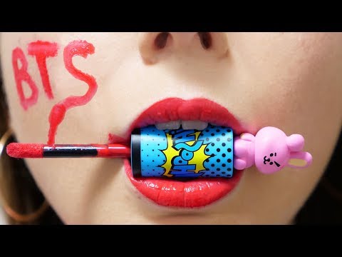 Разоблачаем корейца! Тест косметики НА ВКУС! Вторая посылка от k-рор группы BTS 🐞 Afinka