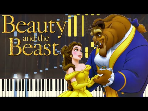 Beauty and the Beast [Piano Tutorial] (Synthesia) // Kyle Landry + SHEETS/MIDI