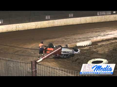 Junior Sedans: Connor Fitzpatrick Rollover - Carina Speedway