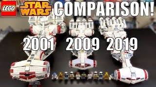 LEGO Star Wars Tantive IV Comparison! (10019, 10198, 75244 | 2001, 2009, 2019) by MandRproductions