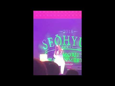 181110 SNSD Seohyun doing Aegyo at Fanmeeting in Seoul “Memories”