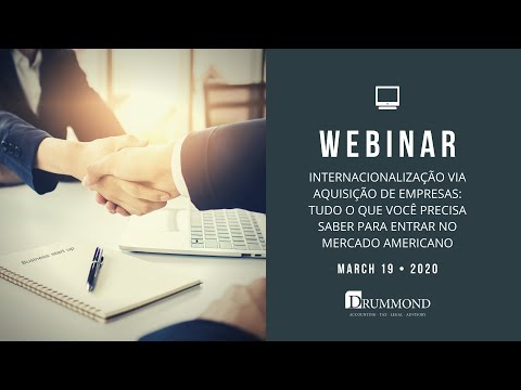 , title : 'WEBINAR | Internacionalização via aquisição de empresas: saiba como entrar no mercado americano'