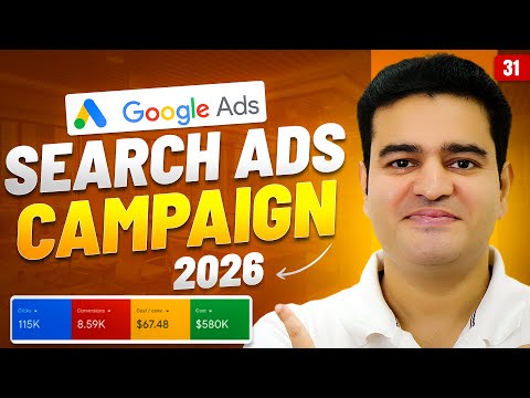Google Ads Full Course with AI 2026 in Hindi googleads2026 googleadscourse