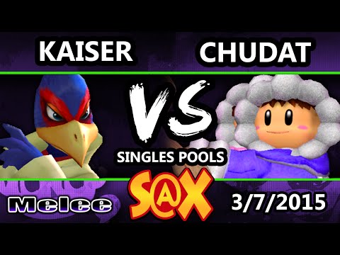 S@X Monthly - Kaiser (Falco) vs. Chudat(Ice Climbers) SSBM Singles Pools - Melee