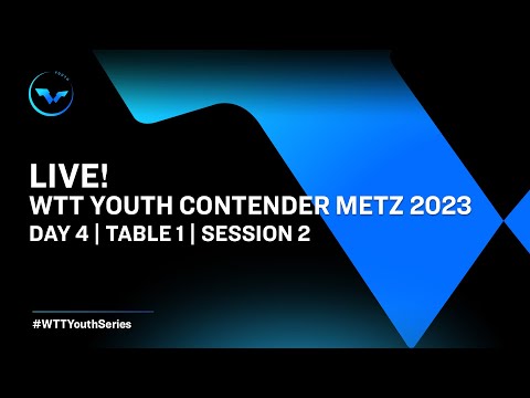 LIVE! | T1 | Day 4 | WTT Youth Contender Metz 2023 | Session 2