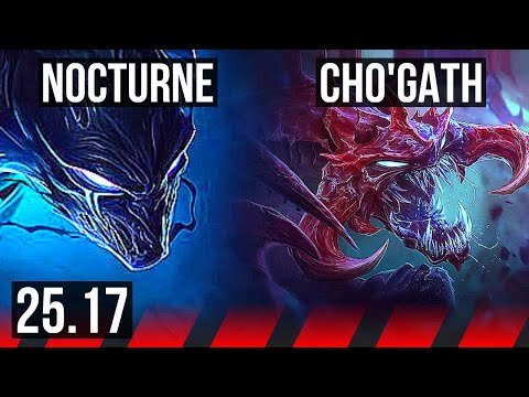 NOCTURNE vs CHO'GATH (TOP) | KR Diamond | 25.17