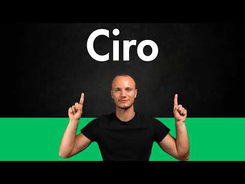 How to Pronounce CIRO (Correctly)