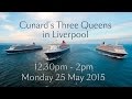 Live footage of Cunards #3Queens in Liverpool.