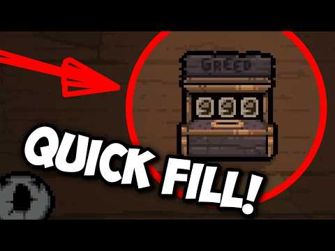 HOW TO FILL GREED DONATION MACHINE IN ONE RUN IN TBOI! [TBOI GUIDE]