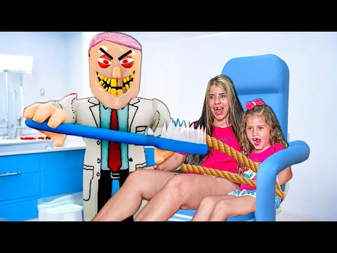 LARISSA E LAYRA TIVERAM QUE FUGIR DO DENTISTA MALVADO!!