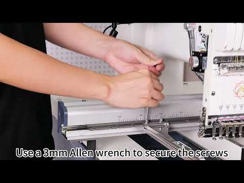 Smartstitch Embroidery Machine S1501 Frame holder installation