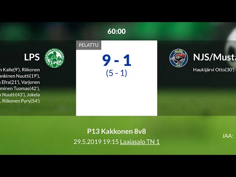 P13 Kakkonen 8v8: LPS - NJS/Musta 29.5.2019