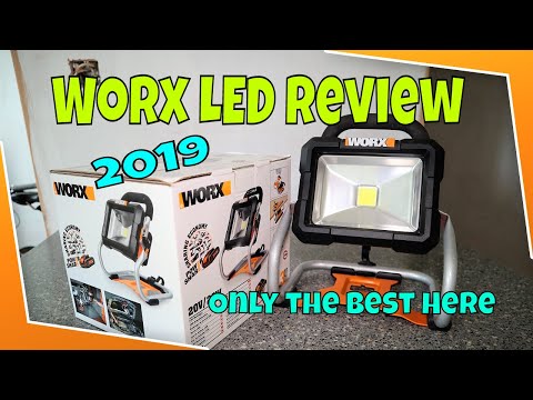 Worx LED work light Review it's the best Rechargeable 2019