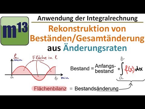 Reconstruction of quantities/stocks with integral (introduction)
