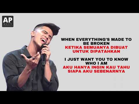 alvin jonathan x factor indonesia - iris - goo goo dols lirik dan terjemahan