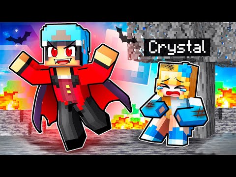 Playing as a PROTECTIVE VAMPIRE With CRAZY FAN GIRL in Minecraft!