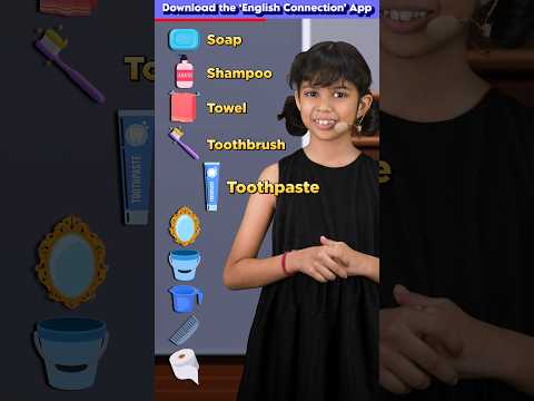10 Bathroom 🧼 Vocabulary in English | Learn with Adi | Kids English Words | Adi Connection #shorts