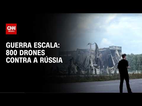 Guerra: Rússia ataca porto de grãos e Kiev lança mais de 800 drones contra Moscou