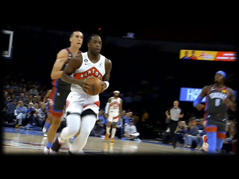 OG Anunoby with the steal and JAM! - Raptors vs Thunder