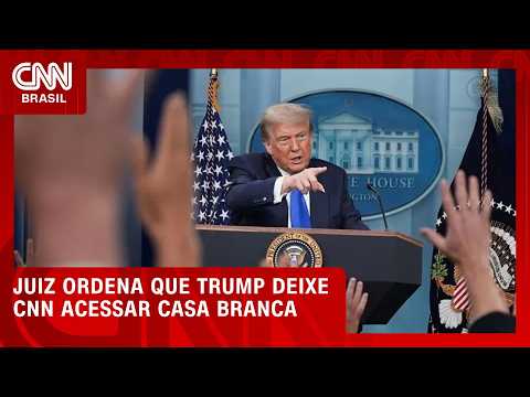 Juiz manda Trump liberar acesso da CNN, MS NOW e Politico à Casa Branca | LIVE CNN