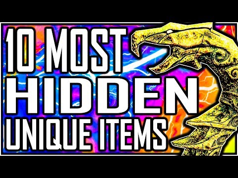 SKYRIM - 10 Most HIDDEN Unique Items