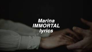「MARINA AND THE DIAMONDS」Immortal lyrics (HD)
