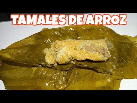 TAMALES de ARROZ mixtos/pasteles de arroz