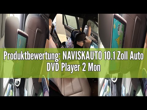 Produktbewertung: NAVISKAUTO 10.1 Zoll Auto DVD Player 2 Monitore Kopfstütze 5000 mAh Akku, DVD-Play