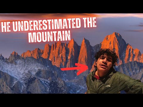 Sliding Down a Mountain Gone Wrong | YouTuber's Hiking Disaster on Mt. Whitney