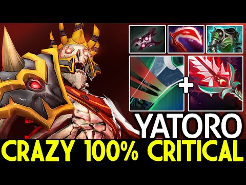 YATORO [Wraith King] Crazy 100% Critical Hit Like a Machine Dota 2