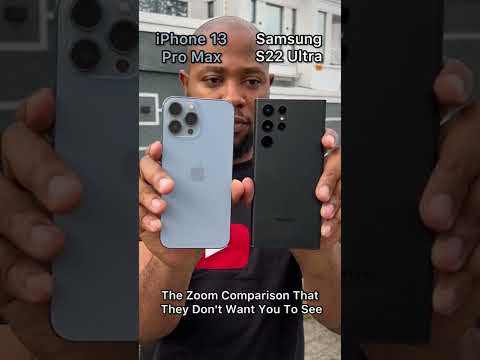 iPhone 13 Pro Max vs Samsung S22 Ultra 4K @60FPS Zoom Comparison