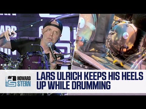 Watch How Lars Ulrich Drums With 2 Feet, Both Heels Up