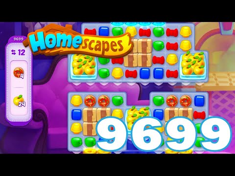 Homescapes Level 9699 HD 3 - match puzzle game | Gameplay Walkthrough | android | GameGo Game | IOS