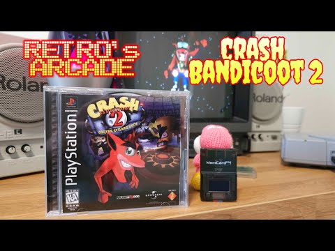 Crash Bandicoot 2 played on a PSONE and Sony PVM-1351Q. Also started using a Memory Card Pro 2!