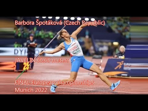 Barbora Špotáková (Czech Republic) JAVELIN 60.68 meters FINAL European championships Munich 2022