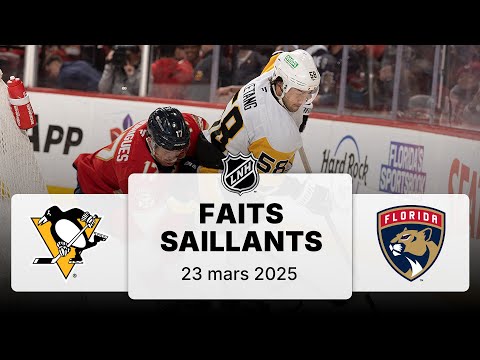 Penguins vs Panthers 23/3/25 | Faits saillants