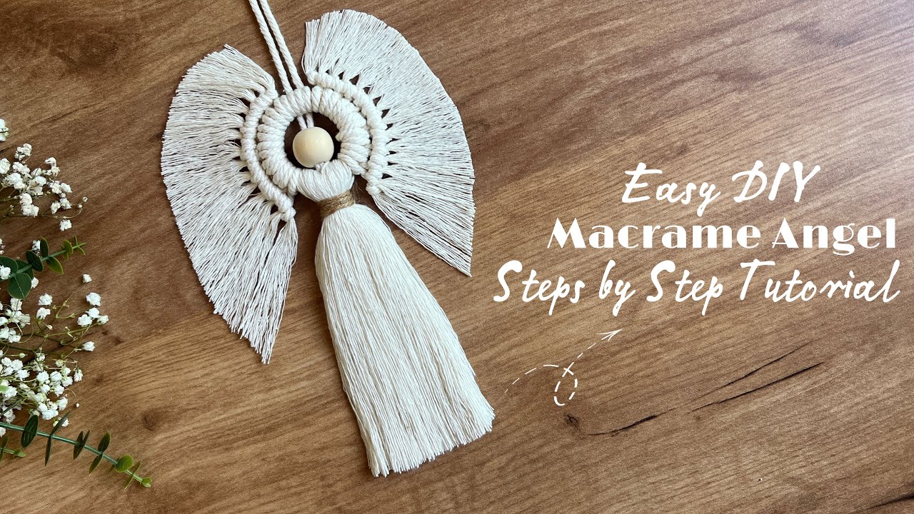 Easy DIY Macrame Angel for Beginners | Christmas angel ornament | Complete Tutorial